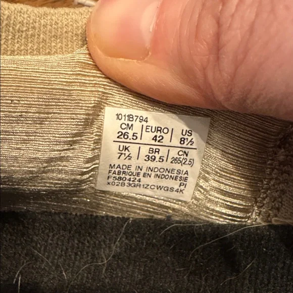 ASICS GEL-NIMBUS 26 used size 8.5 men’s light taupe color running - Picture 8 of 14